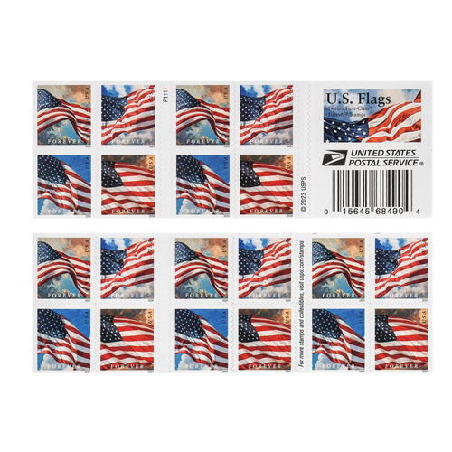 US Flags 2024 Unused Stamps, Ideal for Everyday Mail, Gift for Collectors & Stamp Enthusiasts