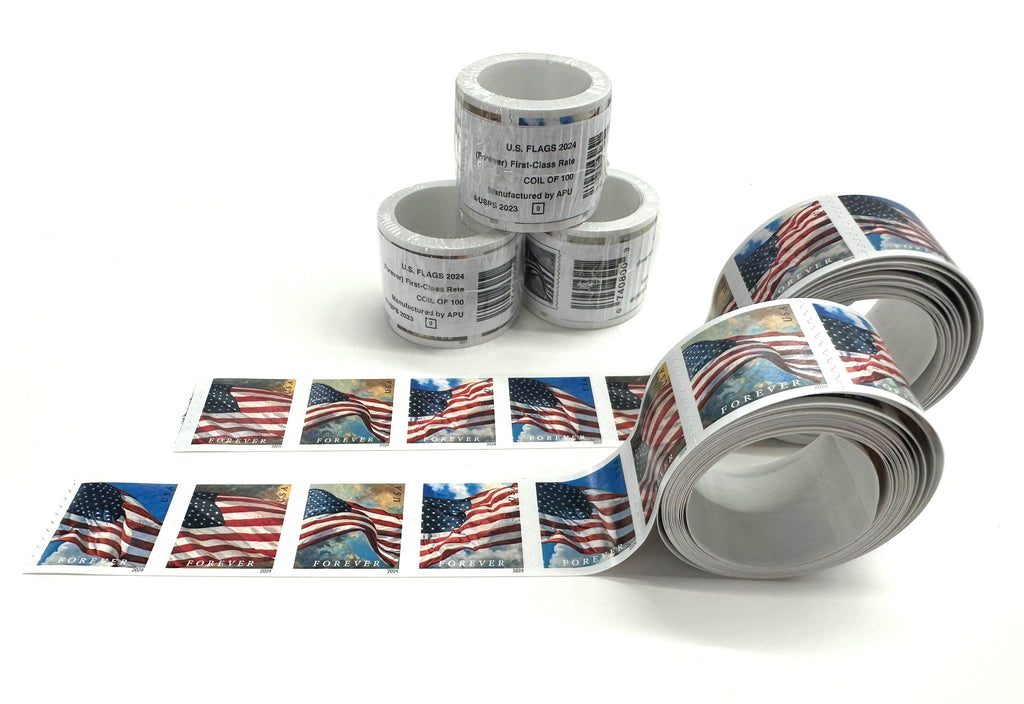 US Flags 2024 Unused Stamps, Ideal for Everyday Mail, Gift for Collectors & Stamp Enthusiasts