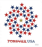 Patriotic Spiral 2016 Forever First Class Postage Stamps